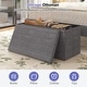 preview thumbnail 47 of 48, 15" Tall Foldable Storage Ottoman Lift-Top Lid & Carry Handle Multi Functional Footrest Shoe Bench Coffee Table for Living Room
