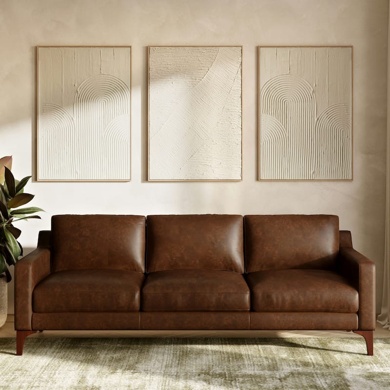 Poly & Bark Sorrento Sofa - Full Grain Genuine Italian Leather