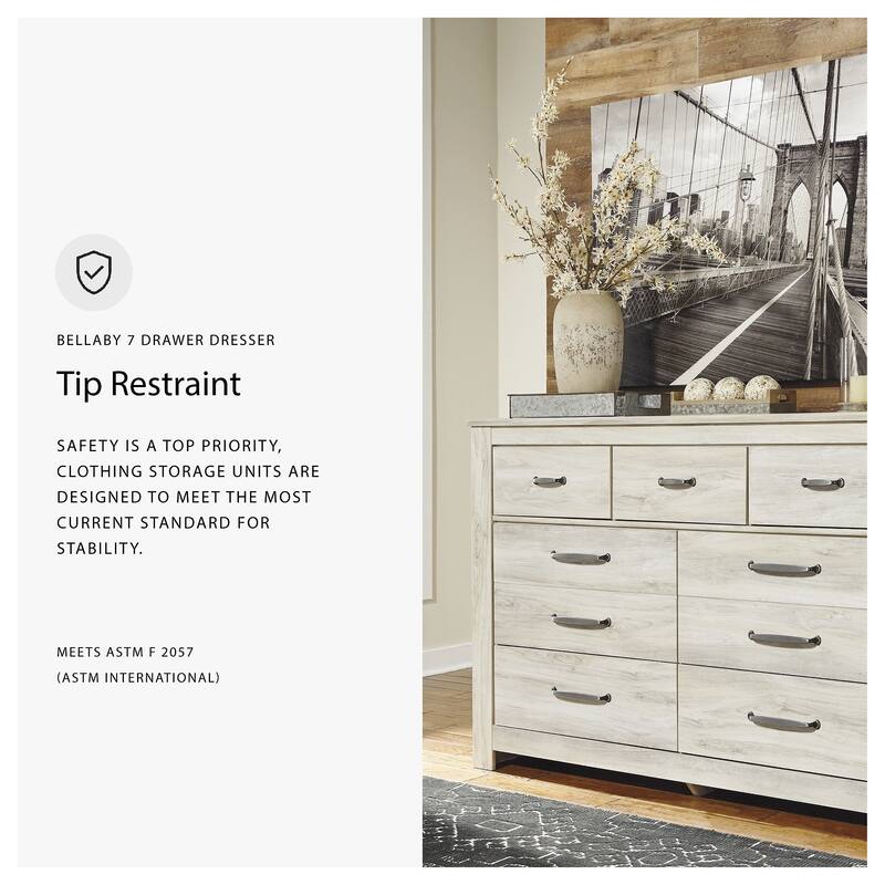 Signature Design by Ashley Bellaby Whitewash Dresser