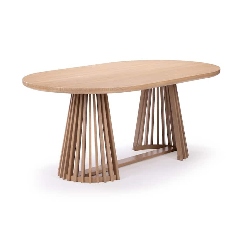 Plank and Beam Lido Oval Pedestal Dining Table - 72"