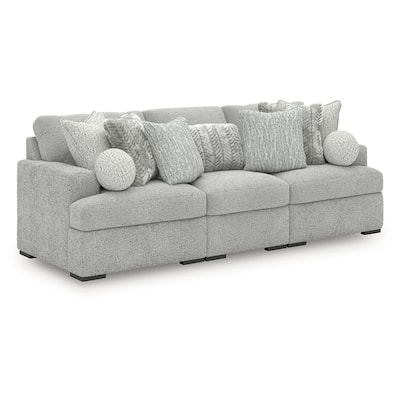 Signature Design by Ashley Snodoodle Gray 3-Piece Sectional - 113" W x 41" D x 40" H