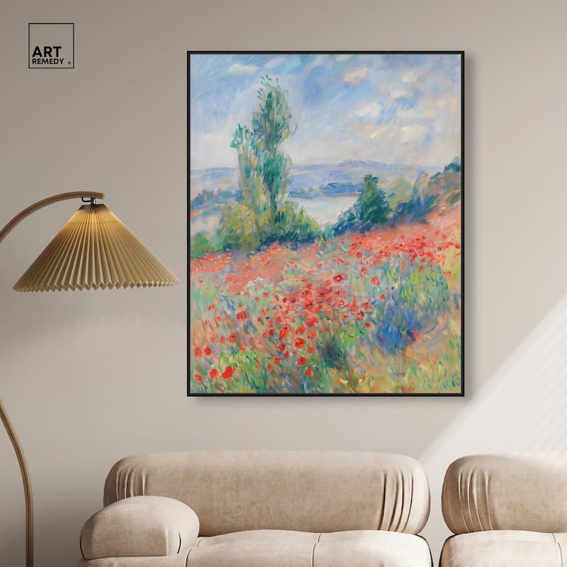 Blanket of Poppies I Canvas by Art Remedy