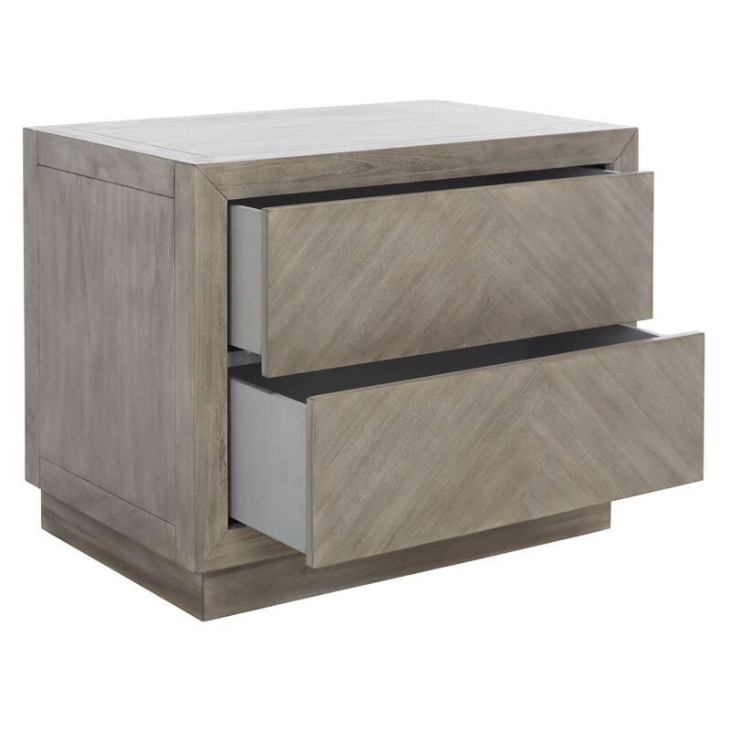SAFAVIEH Couture Dzanna 2-Drawer Wood Nightstand