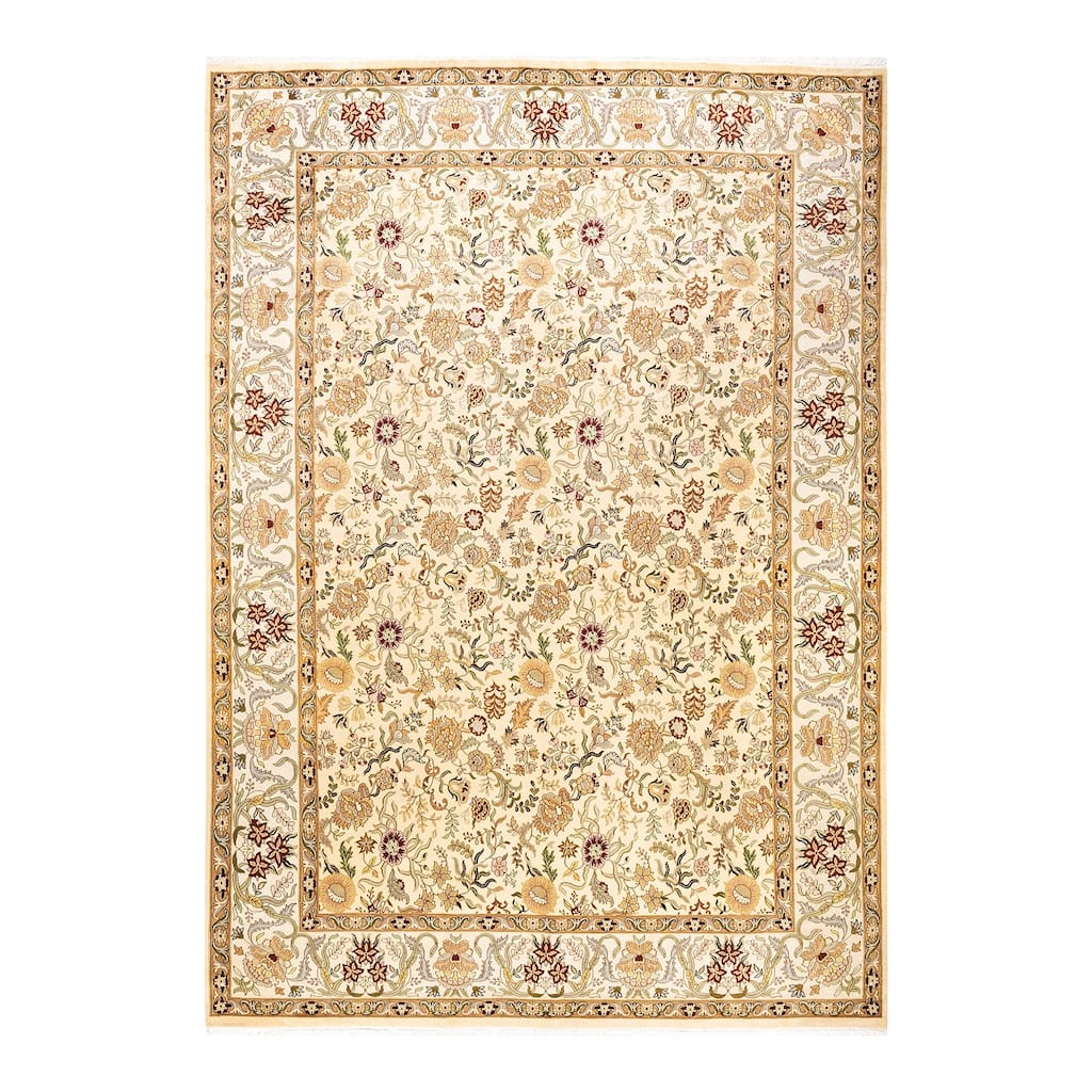 Overton Mogul One-of-a-Kind Hand-Knotted Area Rug - Lemon, 9' 2" x 12' 5" - 9' 2" x 12' 5"