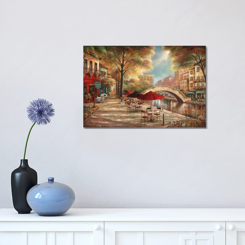 iCanvas "Riverwalk Charm" by Ruane Manning Canvas Print - 12x18x1.5