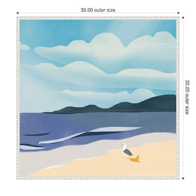 Seaside Serenity by Little Dean Framed Canvas Wall Art