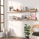 preview thumbnail 8 of 11, Wallniture Forte 72 in Floating Shelves, 2 Pcs, Burnt, Wood