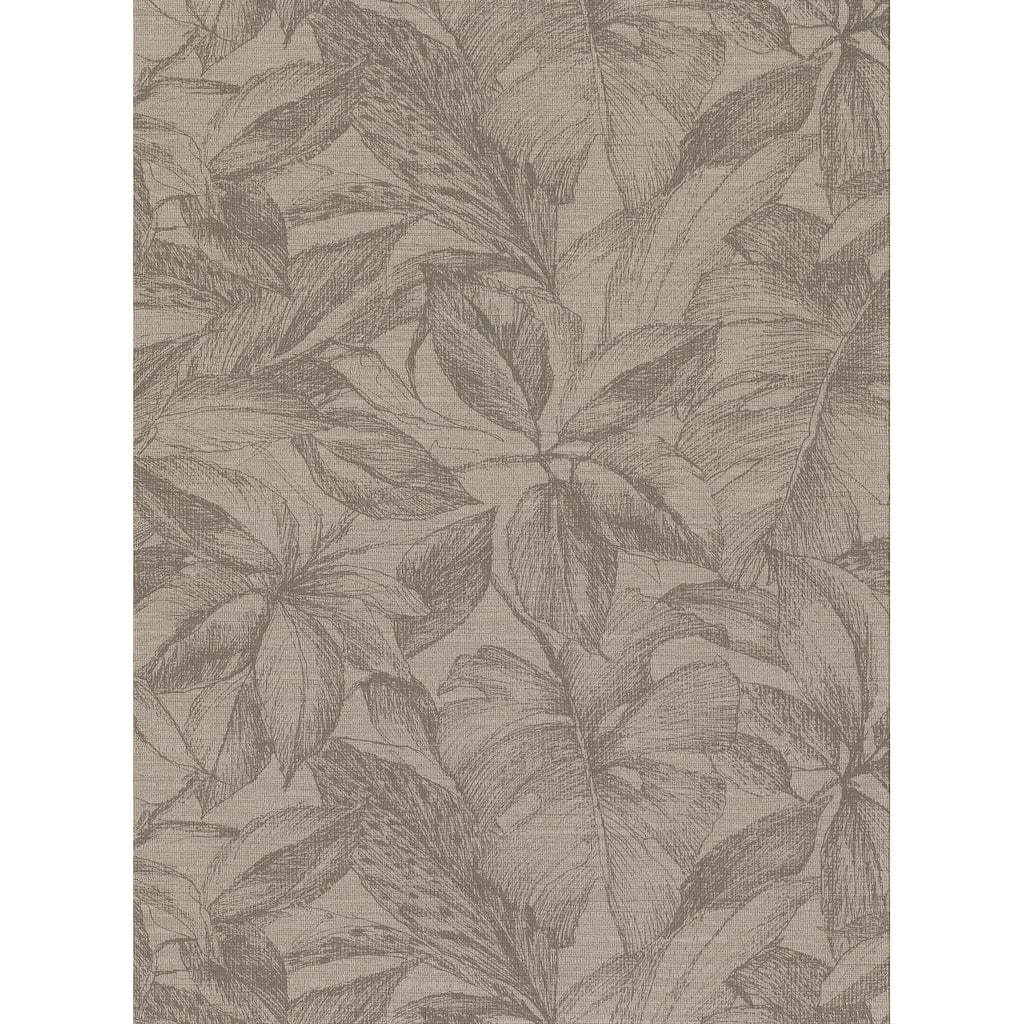 Simone Light Brown Tropical Wallpaper