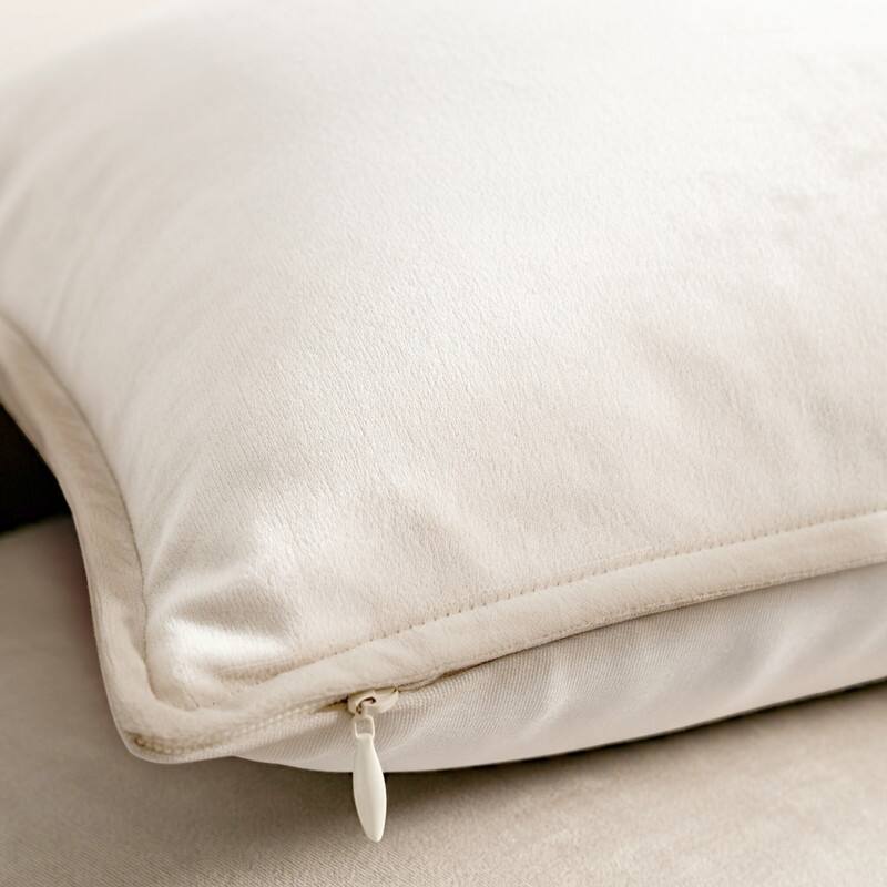 A1HC Set of 2 Luxurious Fine Soft Velvet Throw Pillow Covers Only, For Sofas, Beds, Vibrant Colors and Hidden Zipper