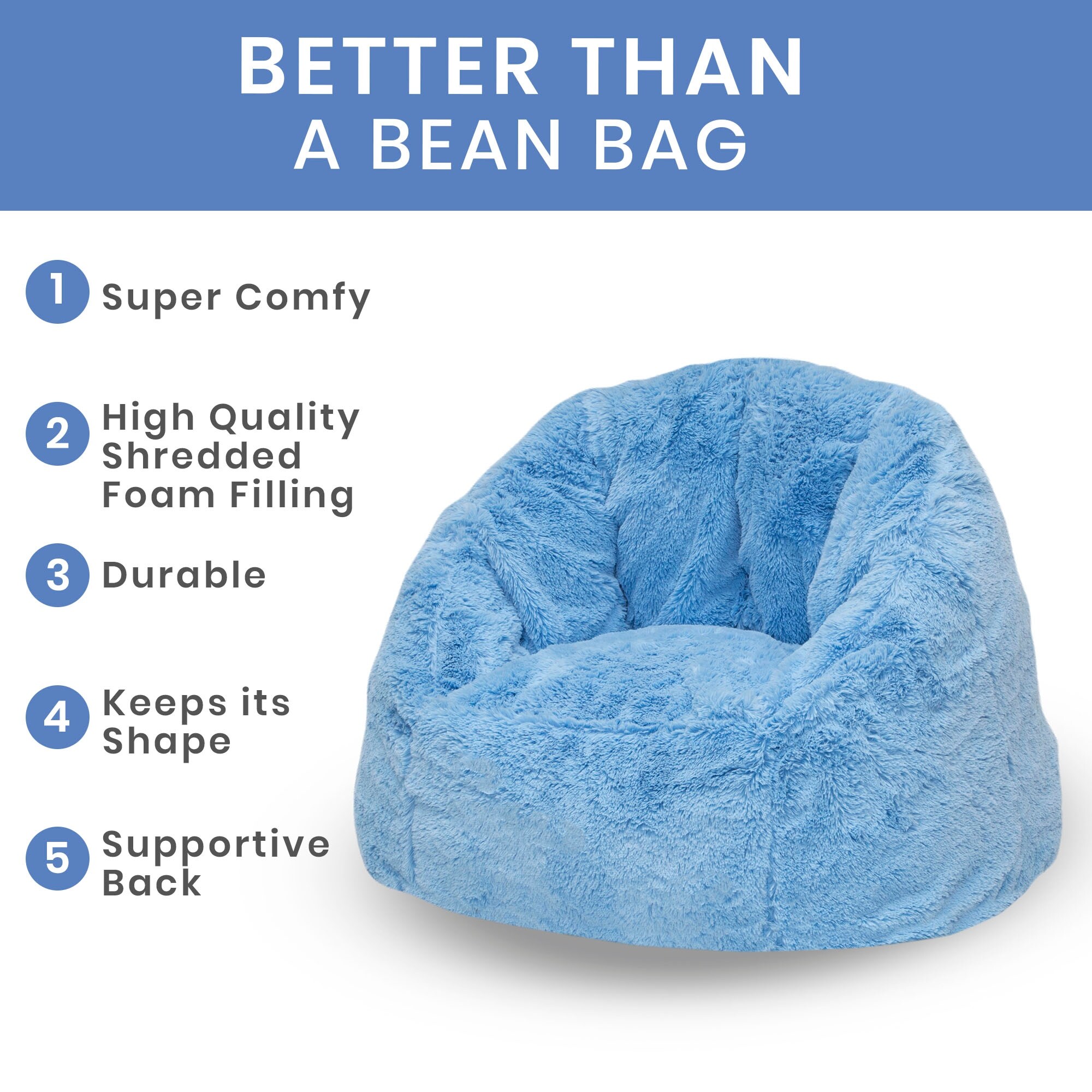 Delta Children Cozee Fluffy Chair Kid Size For Kids Up To 10