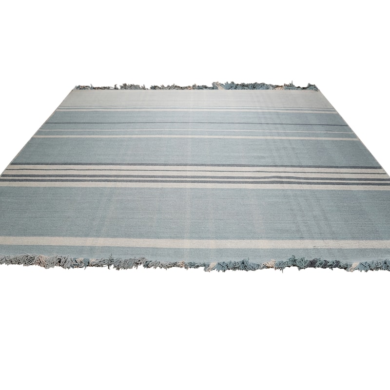 Home Decor EORC Area Rugs for Living Room & Home Décor – Non-Slip Hand-Knotted Wool Flat Weave Oriental Rug Provides Comfort