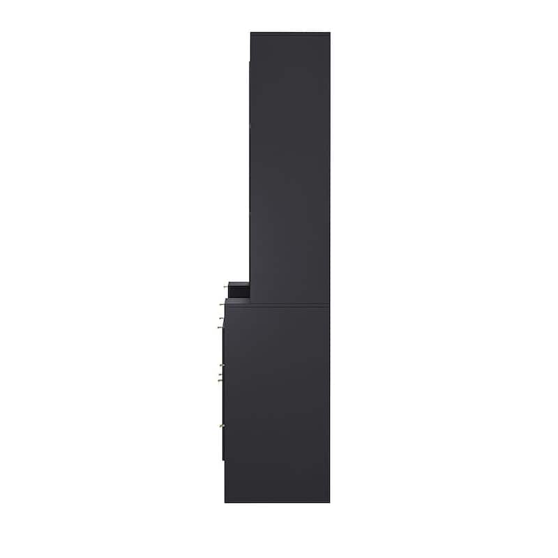 Modern 4-Piece Entertainment Wall Unit for TVs Up to 70"