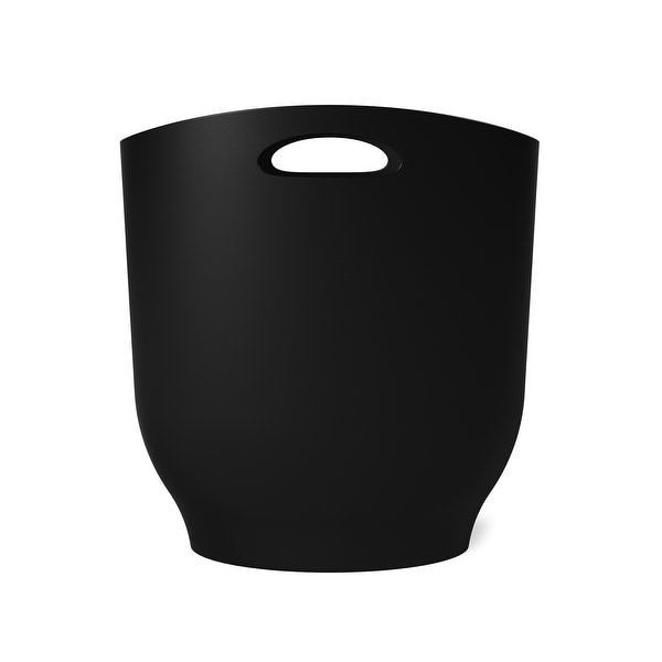 Umbra Harlo Trash Can, 2.4 Gallon (9L) Capacity, Black. Opens flyout.