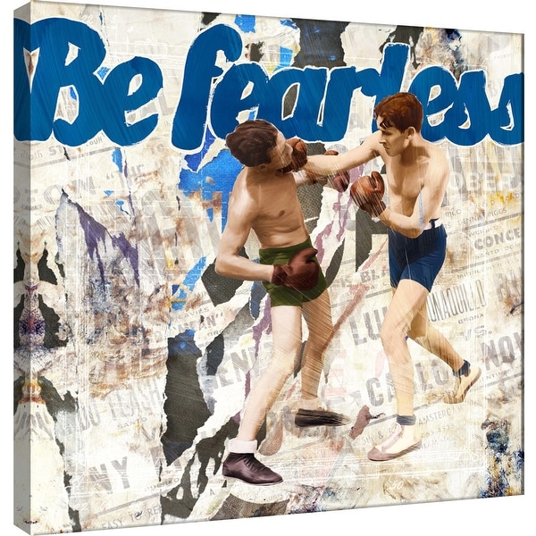PTM Images 9-101204 PTM Canvas Collection 12" x 12" - "Be Fearless" Giclee Boxing Art Print on Canvas