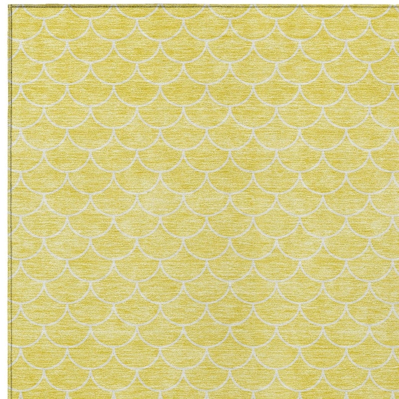 HomeRoots Geometric Transitional Rectangle Outdoor Rug