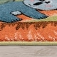 preview thumbnail 5 of 13, Kids Rug for childrens room with Jungle Animals in Green
