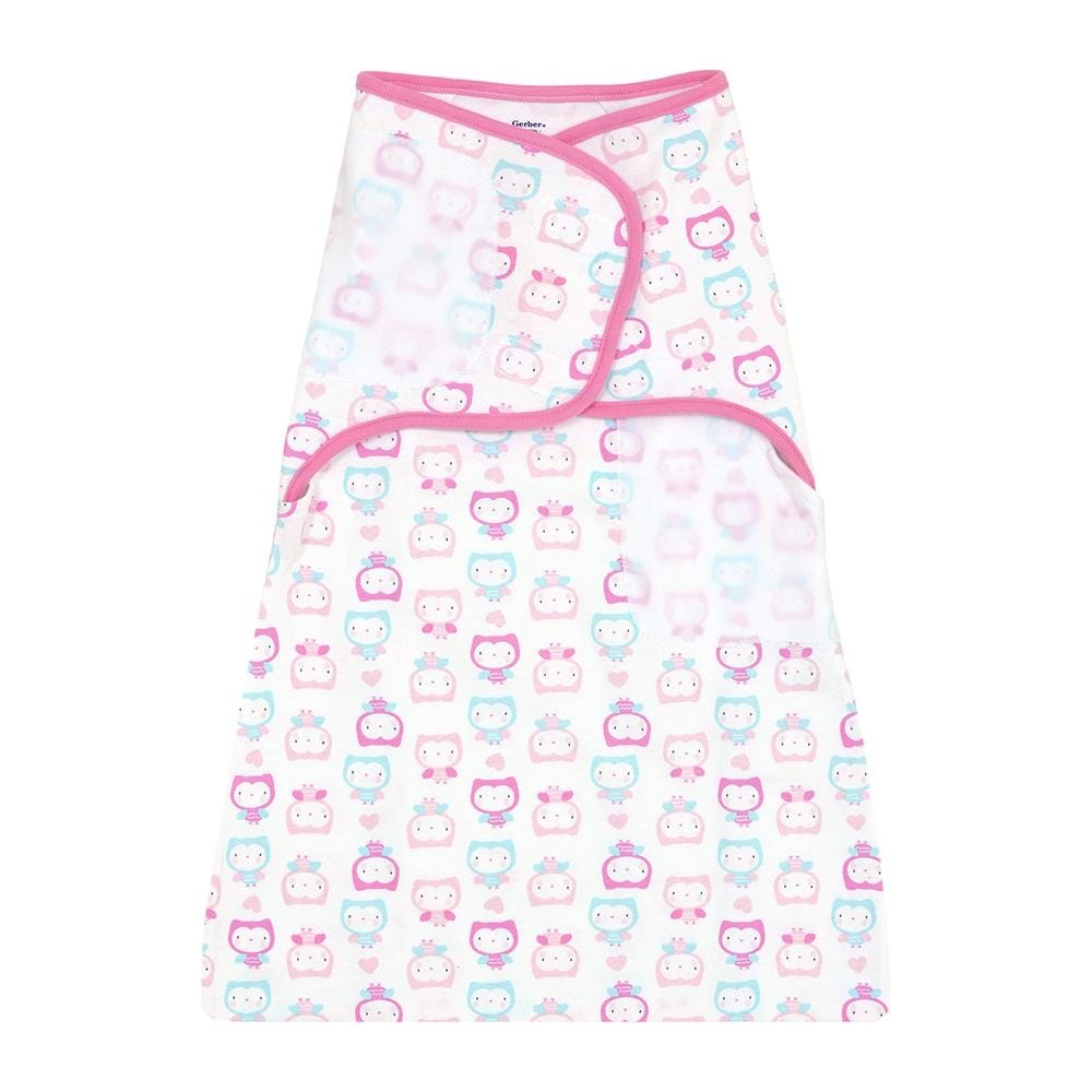 Gerber Simply Secure Swaddle Small Pink Owls Bed Bath Beyond