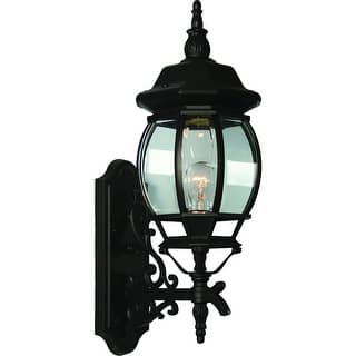 Volume Lighting 1-Light Black Outdoor Wall Sconce