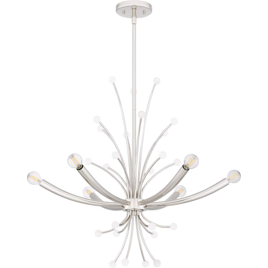 Kiera 6-Light Polished Nickel Chandelier
