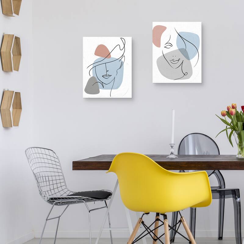 Schizzo Girl I-II Canvas Art Prints