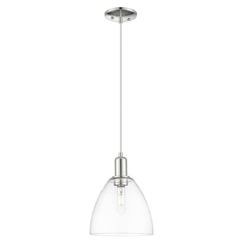 Innovations Lighting Endless Possibilities Arcadia - Bristol - 1 Light 9" Cord Hung Mini Pendant - Clear/Polished Nickel