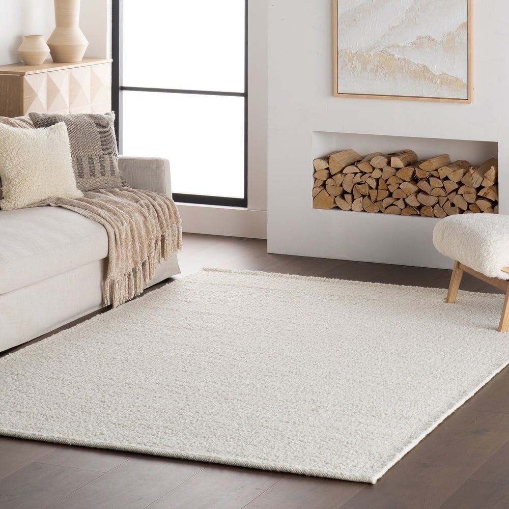 Nuloom Thellia Textured Flatweave Shag Rug