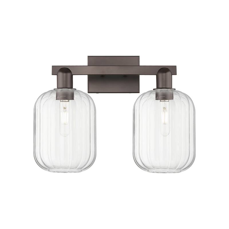 Innovations Lighting Downtown Urban - Preston - 2 Light 16" Jar Shade Bath Vanity Light