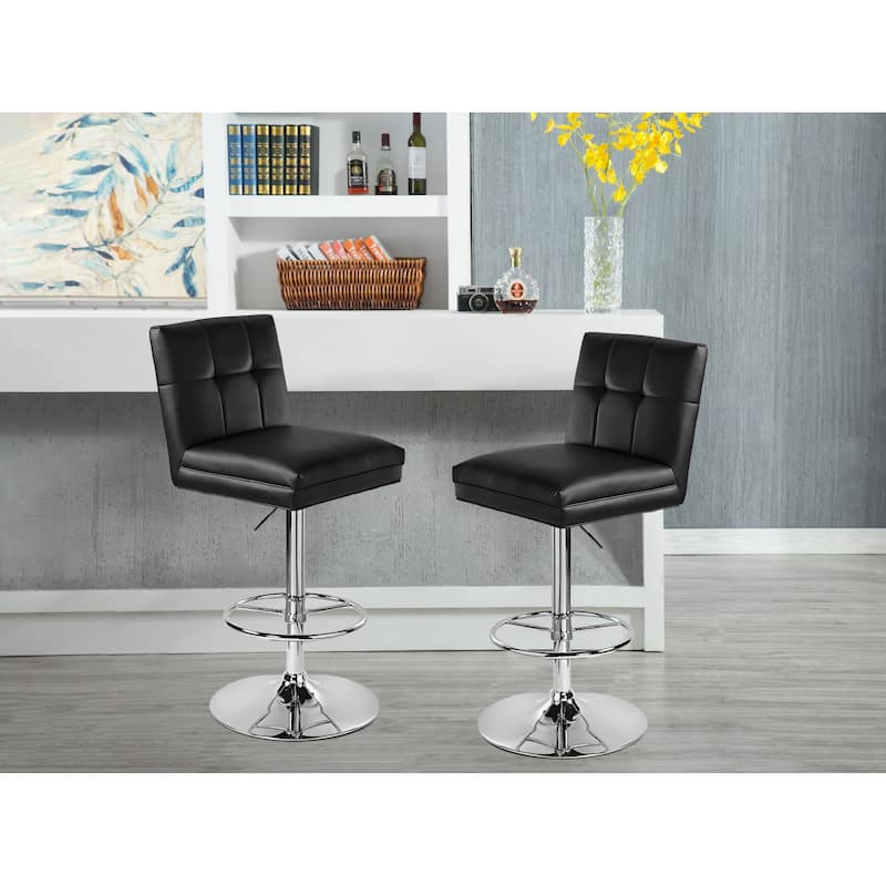 Sloan Adjustable Swivel Bar Stool - N/A - Set of 2