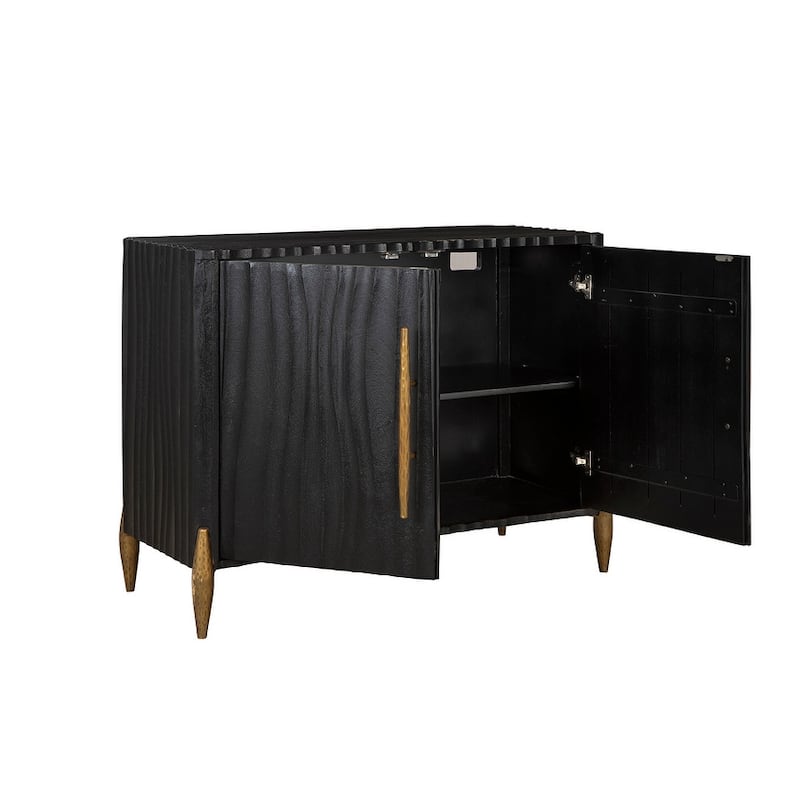 Furniture Classics Solid Wood Blackwell Server - Black