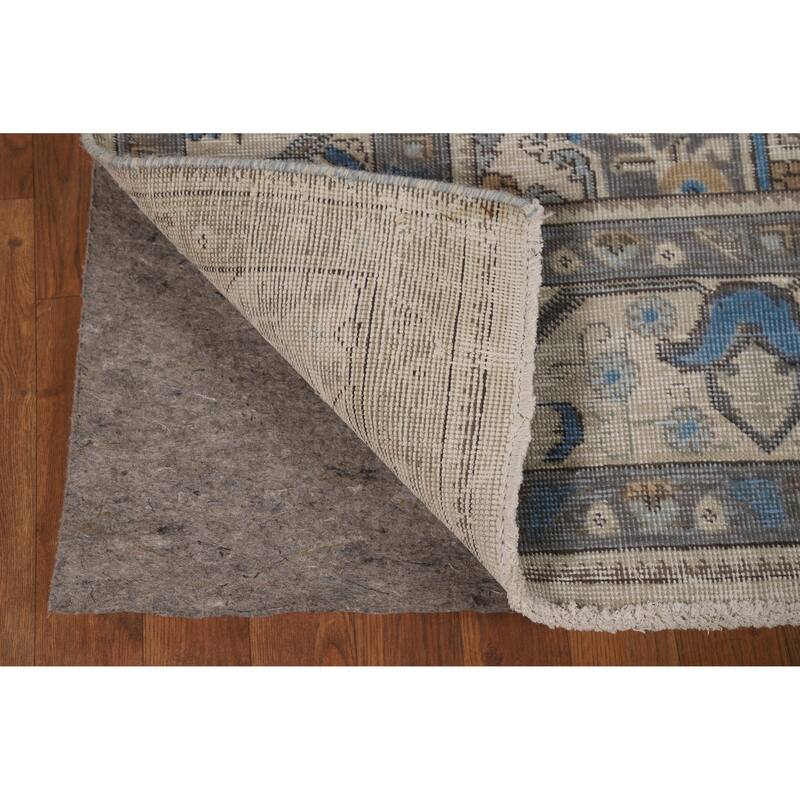 Traditional Tabriz Persian Vintage Rug Handmade Wool Carpet - 6'5" x 9'3"