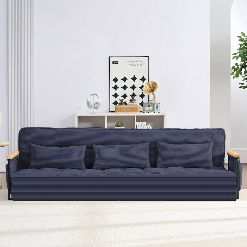 Mixoy Muti-Functional Folding Floor Sofa Bed,3-Seater,2-Seater,1-Seater Lazy Futon Sofa with 6 Position Adjustable Backrest