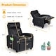 preview thumbnail 19 of 32, Gymax Kids Recliner Chair Adjustable Leather Sofa Armchair w/ Footrest