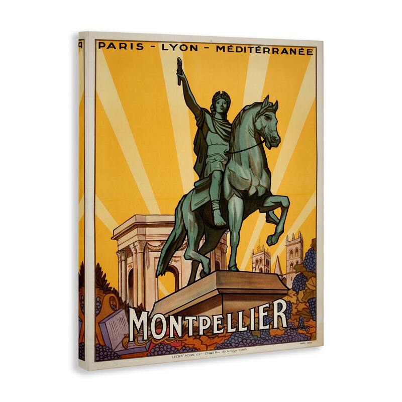 Stupell Montpellier Vintage Advertisement Canvas Wall Art Design By Marcus Jules