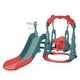 preview thumbnail 24 of 25, Toddler Slide and Swing Set 3 in 1, Kids Playground Climber Swing Playset with Basketball Hoops Freestanding