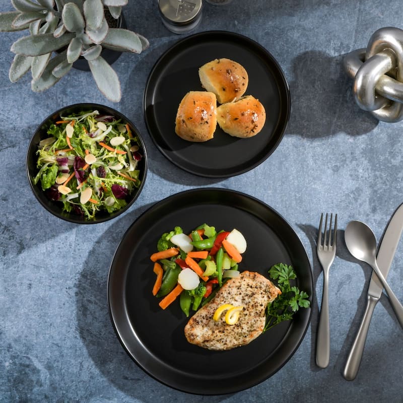 Gibson Soho Lounge Sofia 12 Piece Coupe Dinnerware Set