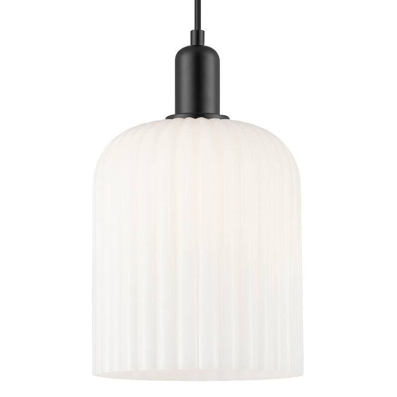 Innovations Lighting 716-1P-G559-8GWH Bridal Veil 8" Wide Cord Hung - Matte Black