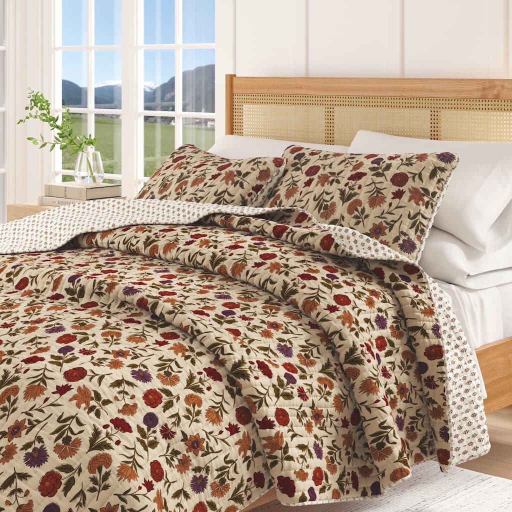 Linery & Co. Heritage Floral Quilt Set with Shams