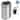 iTouchless Oval 13‑Gallon Sensor Kitchen Trash Can with AC Adapter & AbsorbX Odor Filter