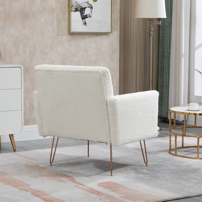 Modern Velvet Single Reading Chairs with Arm Set of 2