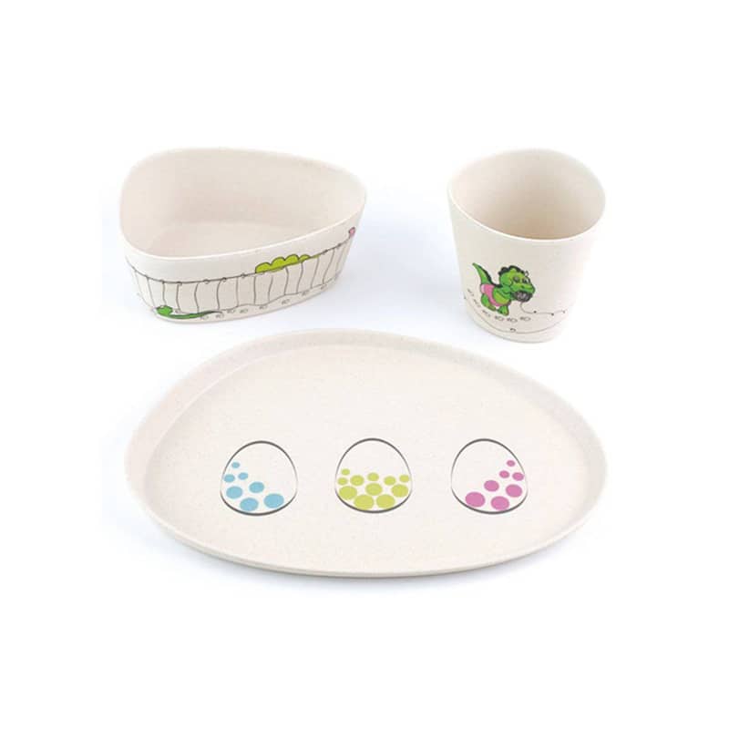Kids dinnerware set Dinosaure