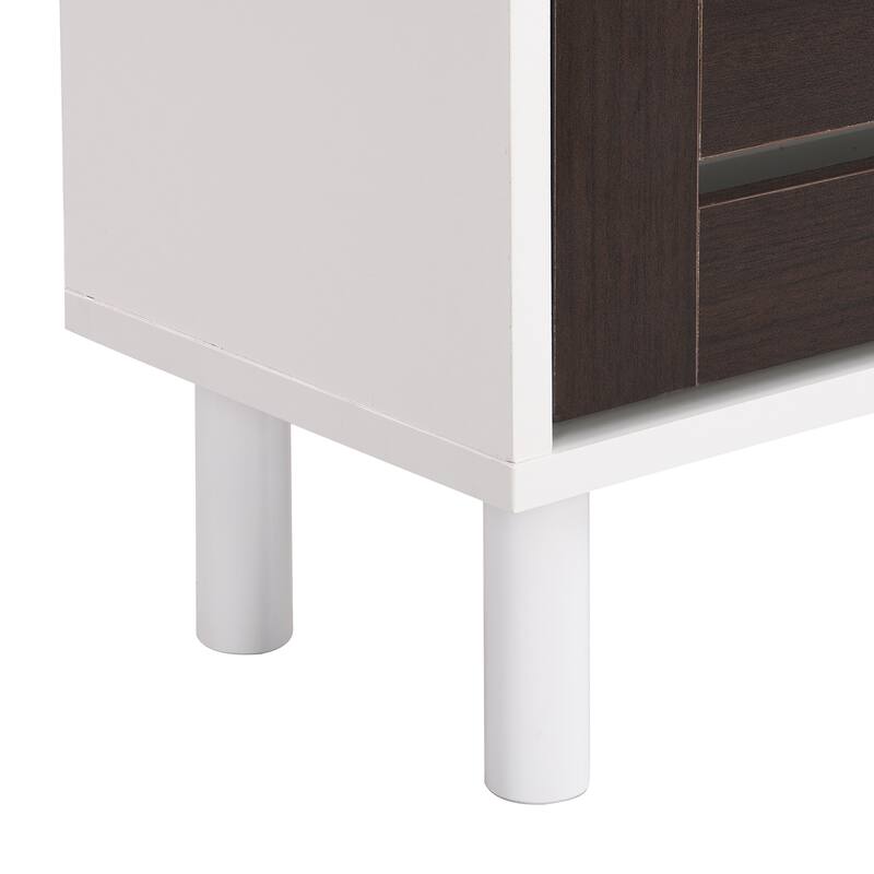 Minimalist Slim Shoe Cabinet with Hanging Hooks