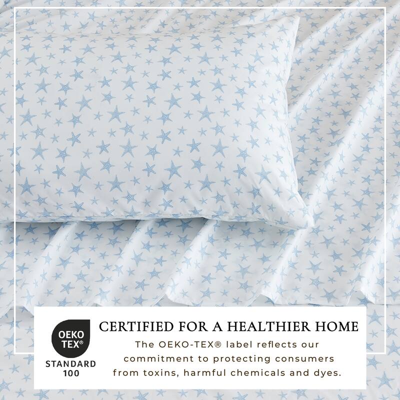 Linery & Co. Ultra-Soft Coastal-Inspired Brushed Microfiber Sheet Set