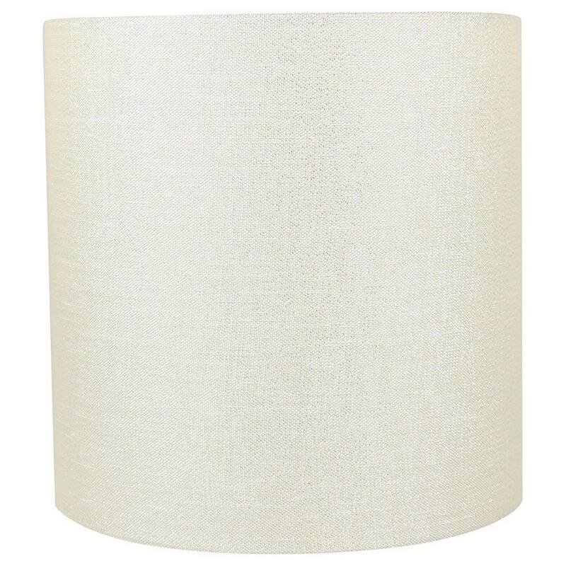 Classic Drum Metallic Fabric Lamp Shade, 8" to 16" Bottom Size