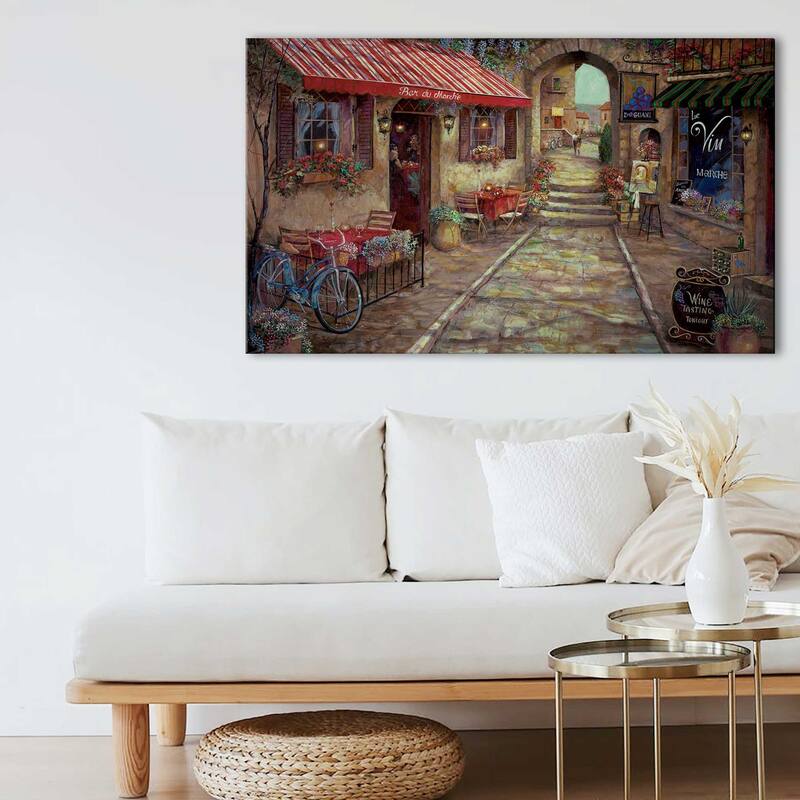 "Bar du Marche" by Ruane Manning Print on Canvas