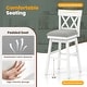 preview thumbnail 9 of 11, Costway 1/2/3/4 PCS 30" Bar Stool Wooden Chair with Contoured Backrest