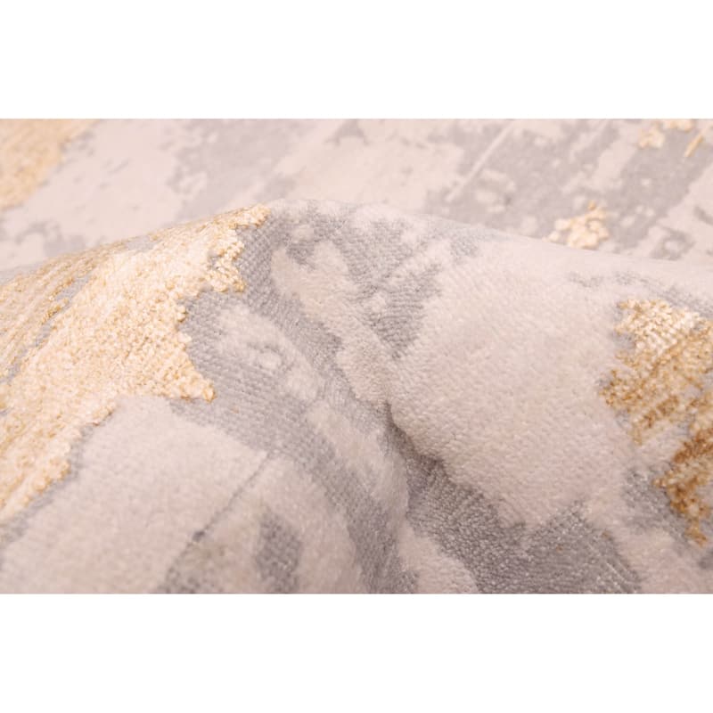 ECARPETGALLERY Hand-knotted Legacy Grey Silk, Wool Rug - 9'0 x 12'0