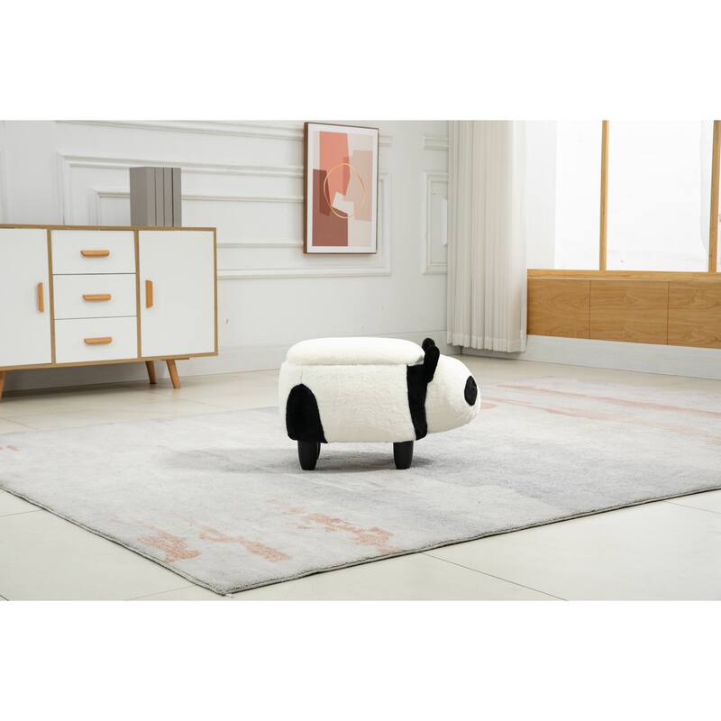 Animal Upholstered Storage Kids Ottoman
