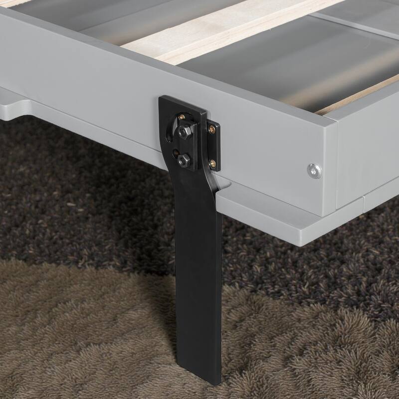 Queen Murphy Bed with Sliding Storage Cabinets, Dual 6-Tier Shelves, Space-Saving Hidden Wall Bed