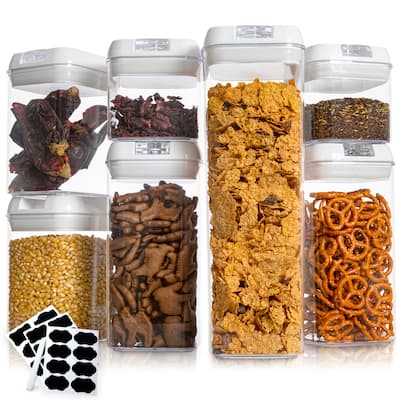Cheer Collection 7-piece Stackable Airtight Food Storage Container Set