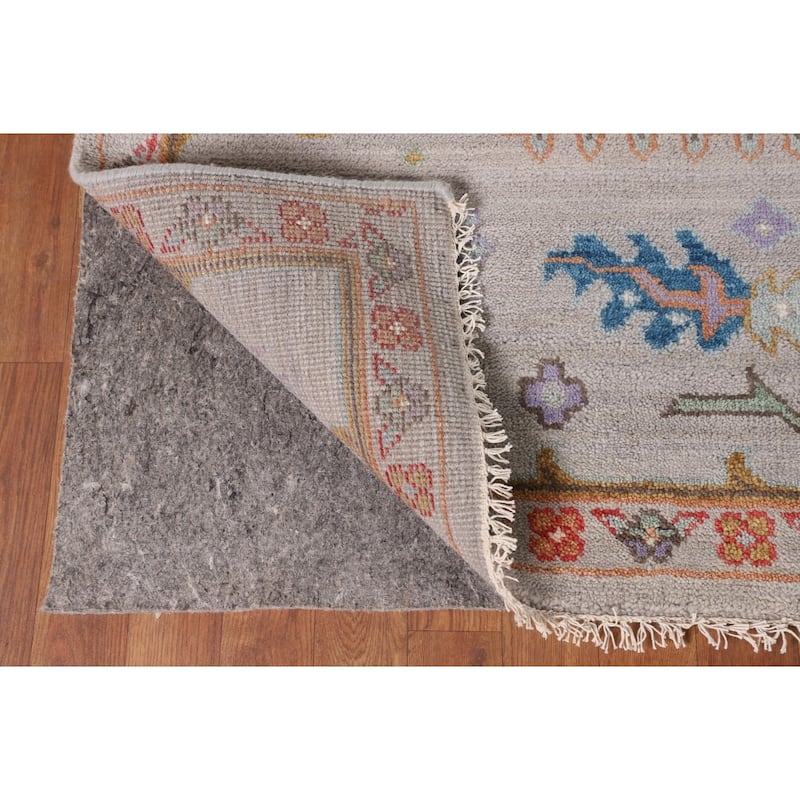 Transitional Oushak Oriental Area Rug Handmade Wool Carpet - 9'2" x 12'1"